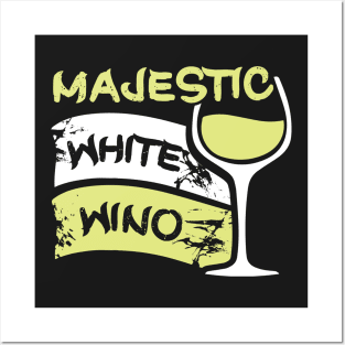 Majestic White Wino Posters and Art